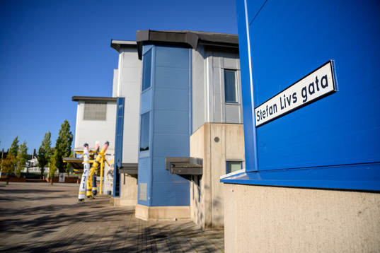 Stefan Livs gatan utanför Husqvarna Garden innan