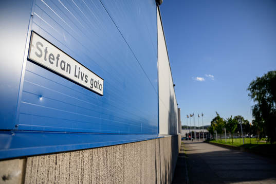 Stefan Livs gatan utanför Husqvarna Garden innan