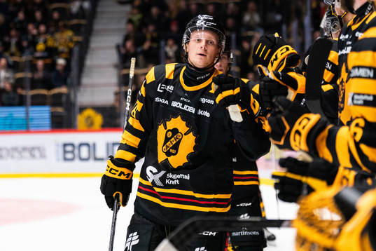 Skellefteås Linus Lindström jublar
