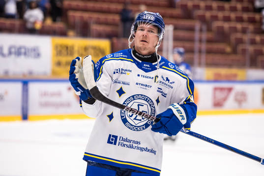 Leksands Patrik Zackrisson jublar