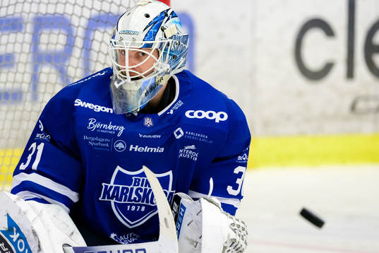 Karlskogas målvakt Marcus Hellgren Smed