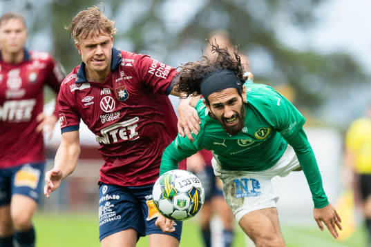 Örgrytes Kevin Holmén och Jönköpings Södras Hady Saleh