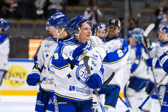 Leksands Patrik Zackrisson jublar