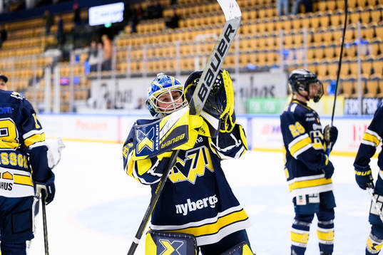 HV71s målvakt Lina Van Noort jublar