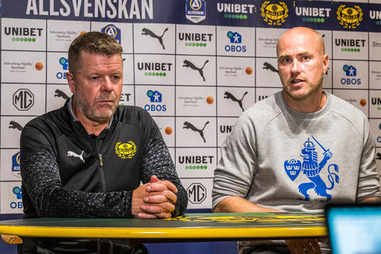 Mjällbys tränare Anders Torstensson och IFK Göteborgs