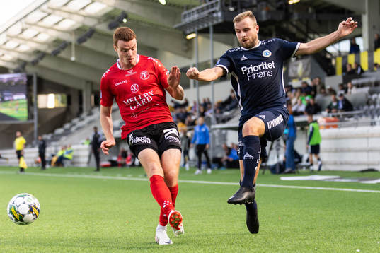 Trelleborgs Zander Hyltoft och Utsiktens Erik Gunnarsson