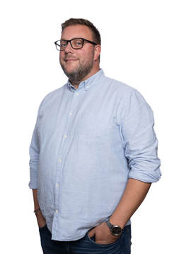Johan Schollin, SLO-ansvarig & matchdelegatkoordinator, poserar för porträtt