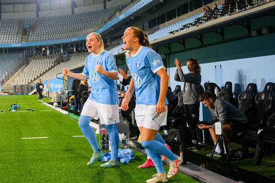 Malmö FFs spelare jublar