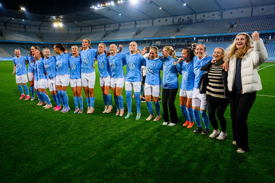 Malmö FFs spelare jublar