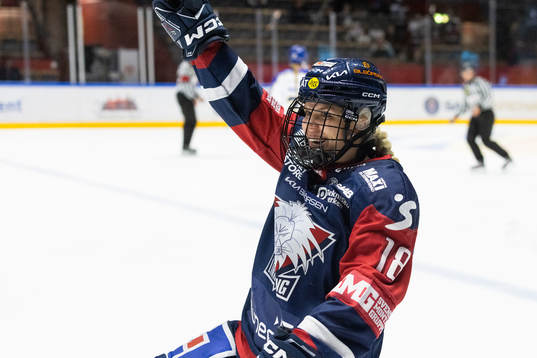 Linköpings Moa Gustafsson jublar