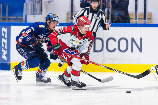 Växjös Victor Stjernborg och Frölundas Linus Högberg