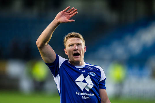 Kristian Eriksen of Molde celebrates