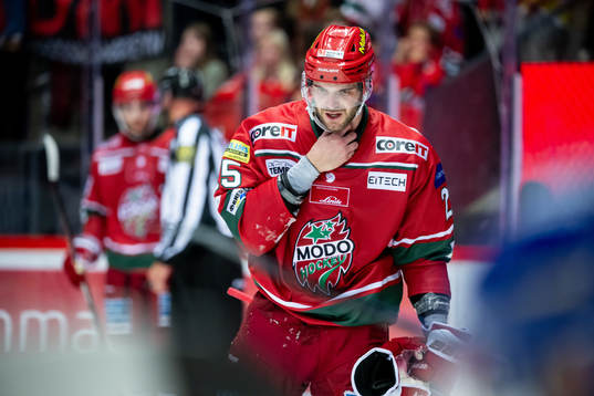 MoDos Sam Vigneault har ont