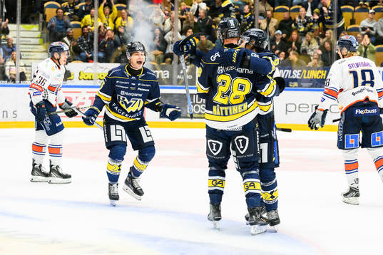 HV71s Fredrik Forsberg jublar