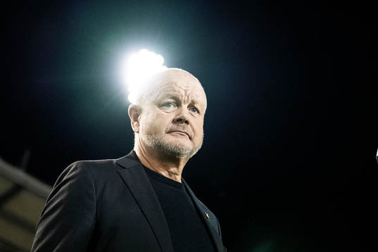 Head coach Per-Mathias Høgmo of Häcken ahead of the UEFA Europa League football match between Häcken and Qarabag on October 5, 2023 in Gothenburg. 