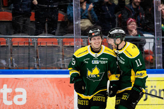 Östersunds Viktor Granholm och Josef Ingman jublar