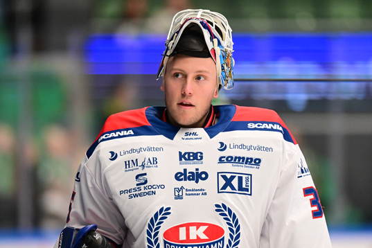 Oskarshamns målvakt Emil Kruse