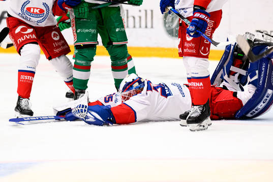 Oskarshamns målvakt Emil Kruse