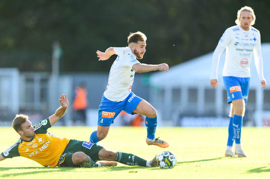 IFK Norrköpings Anton Eriksson och Värnamos Albion Ademi