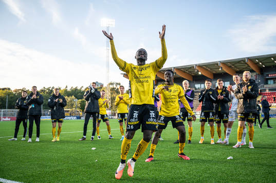 Elfsborgs Emmanuel Boateng jublar