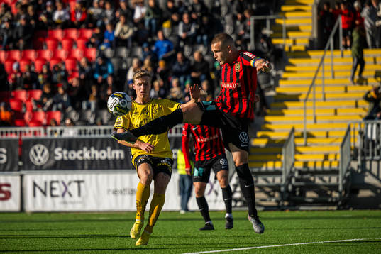 Brommapojkarnas Amadeus Sögaard och Elfsborgs Jeppe