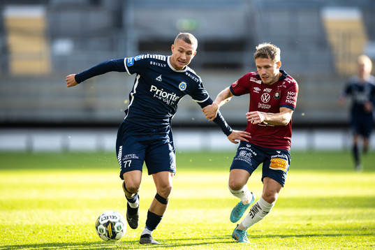 Utsiktens Karl Landsten och Örgrytes Hampus Dahlqvist