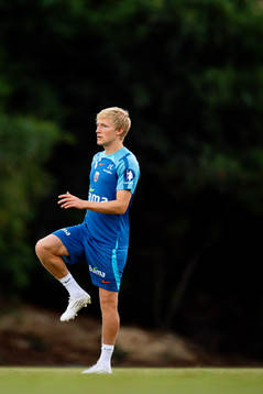 Birger Meling of the Norwegian national football team