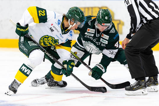 Björklövens Fredric Weigel och Tingsryds Melker Eriksson