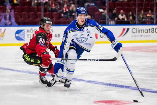 Malmö Redhawks Lukas Wernblom och Leksands Anton Johansson