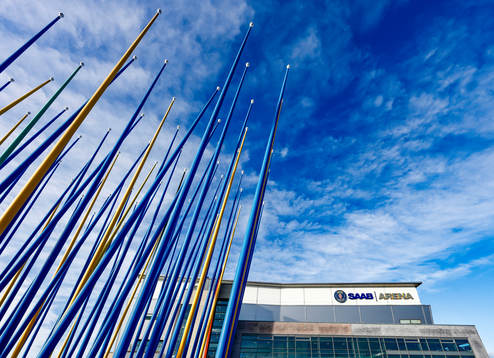 SAAB Arena före ishockeymatchen i SHL mellan Linköping