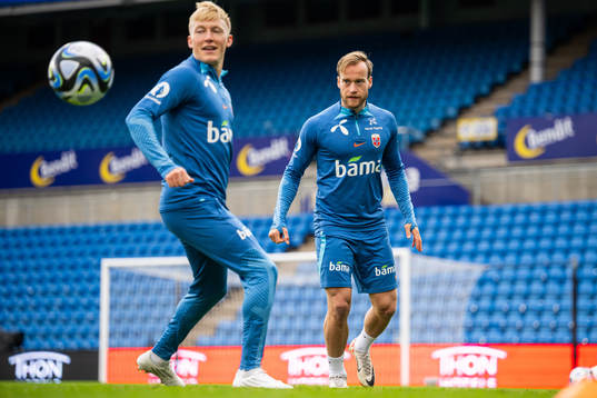 Birger Meling and Bård Finne of the Norwegian national