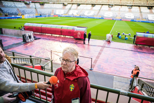 Scout Lasse Jacobsson of the Swedish national football team