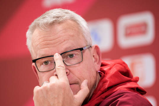 Bla gjennom flere bilder av Football, UEFA Euro Qualifier, Sweden, press conference