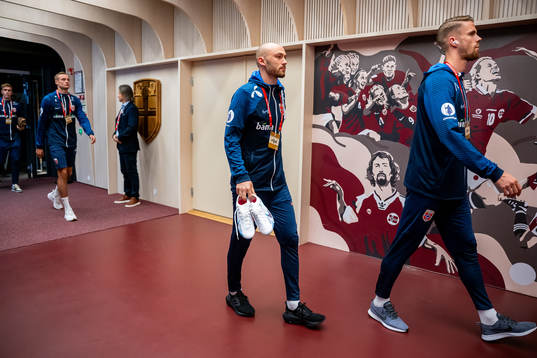 Fredrik Aursnes of Norway arrives