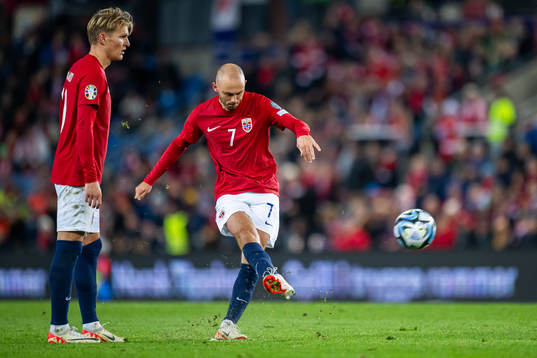 Martin Ødegaard and Fredrik Aursnes of Norway