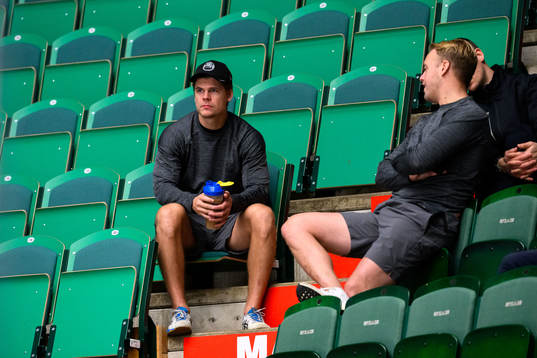 Erlend Lesund på läktaren