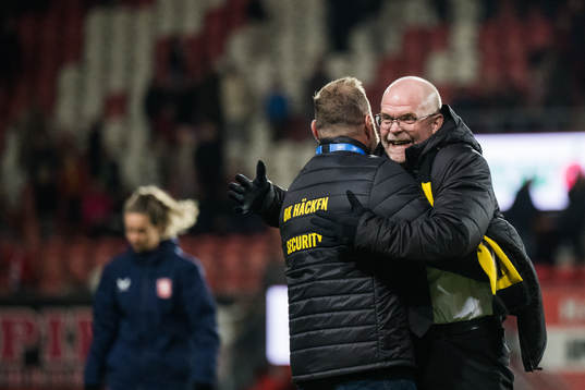 Anders Billström chairman of Häcken celebrates