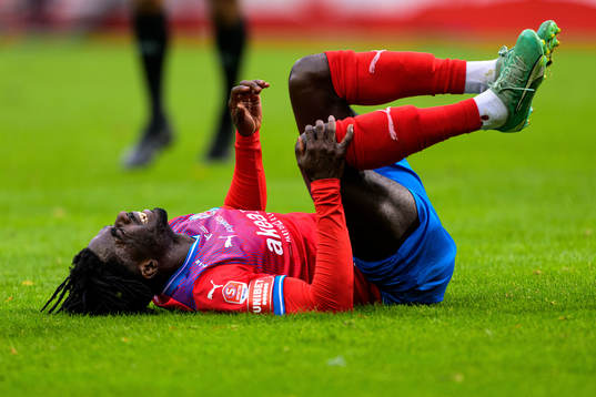 Helsingborgs Benjamin Acquah har ont