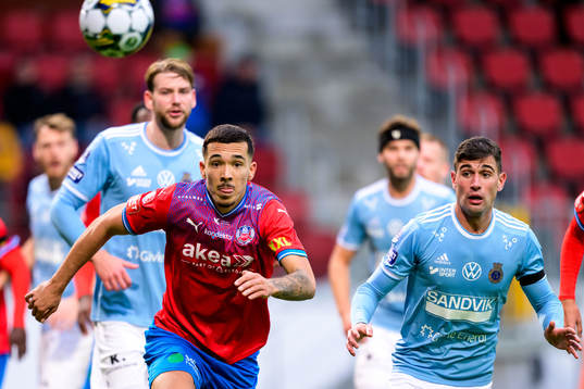 Helsingborgs Lucas Lima och Gefles Ahmed Bonnah