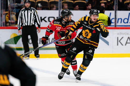 Luleås Brendan Shinnimin och Skellefteås Rickard Hugg