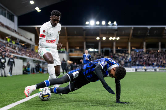 Brommapojkarnas Zeidane Inoussa och Sirius Tashreeq Matthews