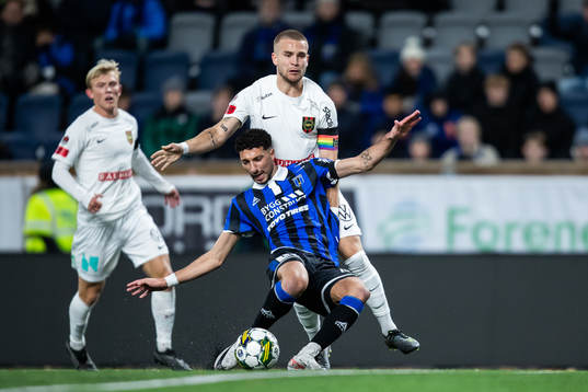 Brommapojkarnas Amadeus Sögaard och Sirius Wessam Abou Ali