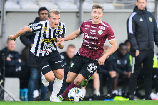 Landskronas Edvin Dahlqvist och Västerås SKs Simon Gefvert