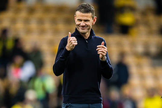 Eirik Bakke, head coach of Lillestrøm, after the Eliteserien match between Lillestrøm and Vålerenga on October 22, 2023 in Lillestrøm.
