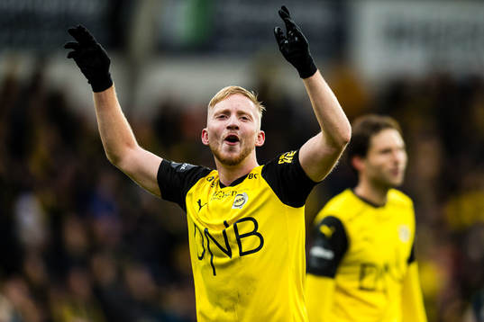 Eskil Edh of Lillestrøm celebrates