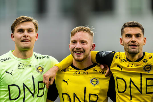 Mads Hedenstad Christiansen, Eskil Edh and Ylldren Ibrahimaj of Lillestrøm