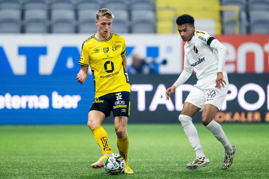 Elfsborgs Jeppe Møldrup Okkels och AIKs Rui Modesto