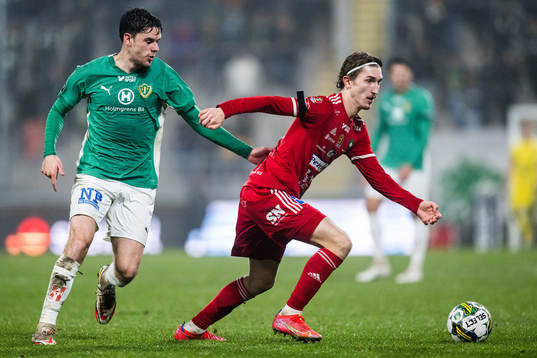 Jönköpings Södras Samuel Adrian och Skövde AIKs Hugo