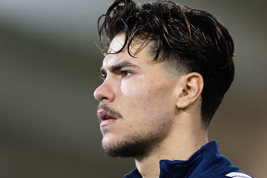 Utsiktens William Milovanovic innan fotbollsmatchen i