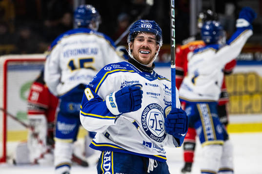 Leksands Matt Caito jublar
